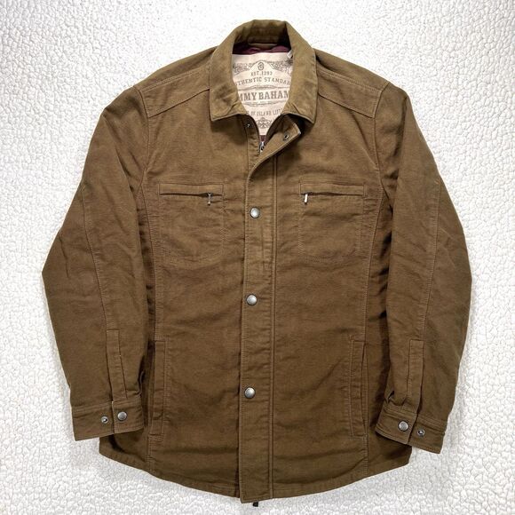 Tommy Bahama Mens M Brown Jacket Soft Brushed Coastal Casual Earth Tone Fall Fit - Picture 1 of 9